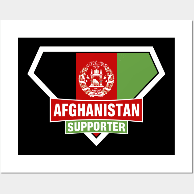 Afghanistan Super Flag Supporter Wall Art by ASUPERSTORE